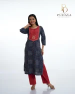 Ajrakh Print Cotton Kurti - Image 6