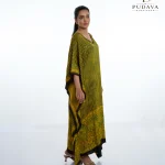 Mustard & Olive  Ajrakh Print Kaftan Dress