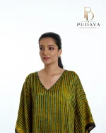 Mustard & Olive  Ajrakh Print Kaftan Dress - Image 2
