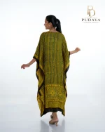 Mustard & Olive  Ajrakh Print Kaftan Dress - Image 3