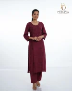 Sequined Chikankari Kurta Set